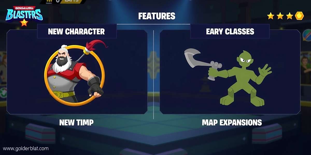 Bengaluru Blasters Future Updates Bengaluru Blasters upcoming features announcement showing new character classes and map expansions